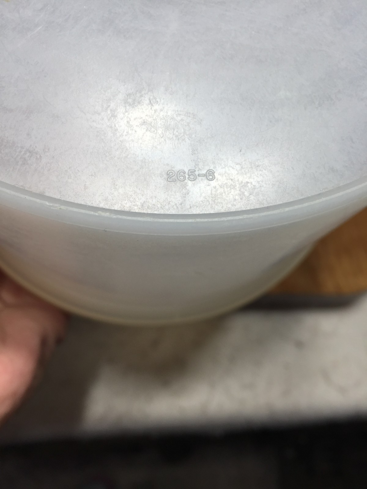 VTG Tupperware Canister Clear 265-6 With Clear Lid 228-3
