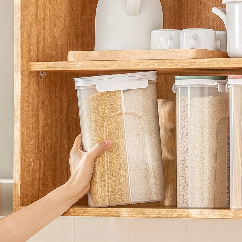 Storage Jars Canisters W/ Built-in partition / 4 compartments Spaghetti Pasta