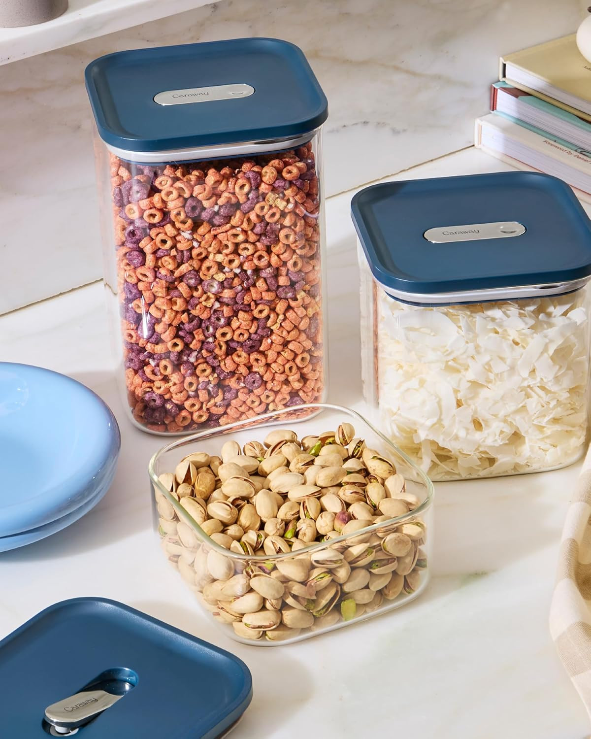 14-Piece Airtight Glass Food Storage Set – BPA-Free, Stackable & Space-Saving