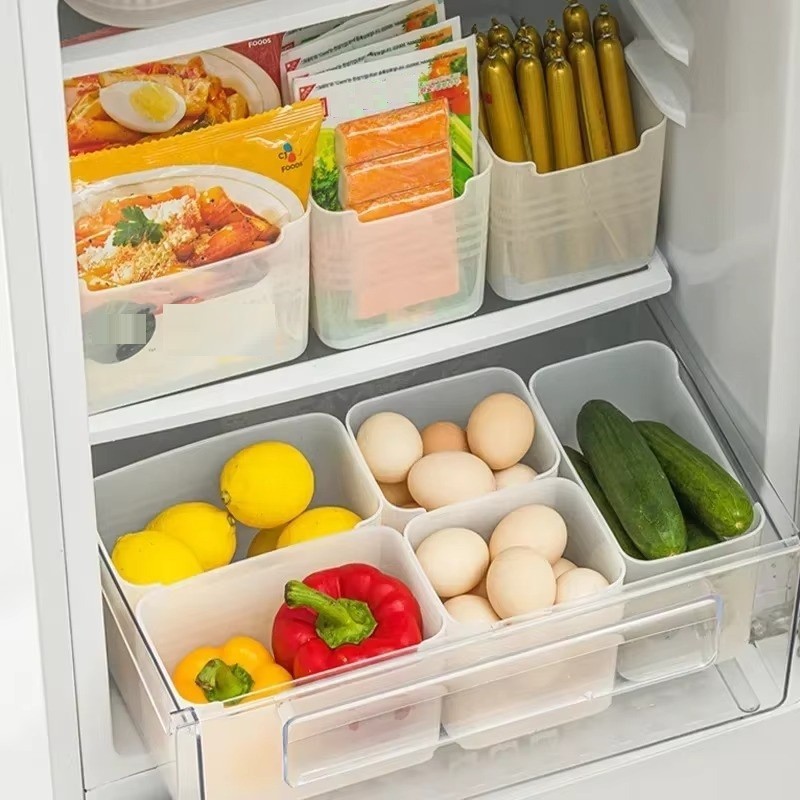 Refrigerator Side Door Storage Box Fridge Organizer Food Drain Basket