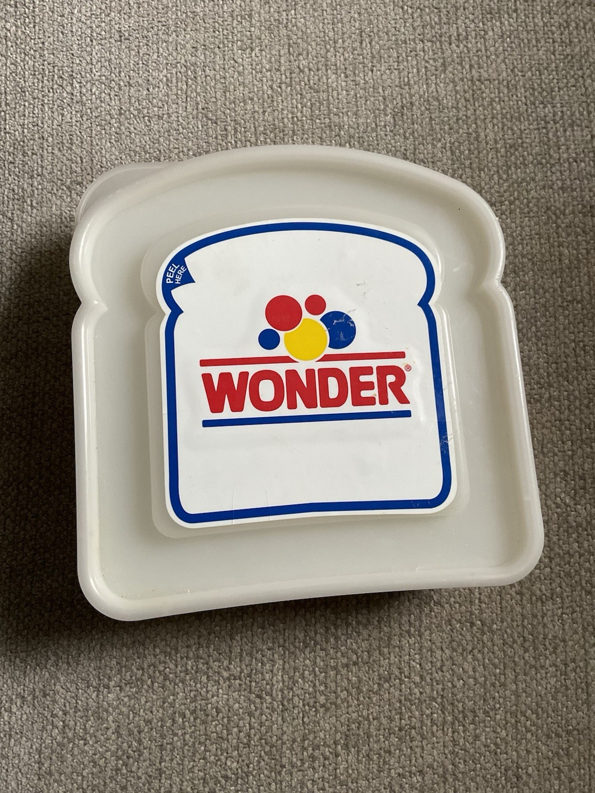Wonder Bread Sandwich Container by A. Aronson Vintage Used See Pics