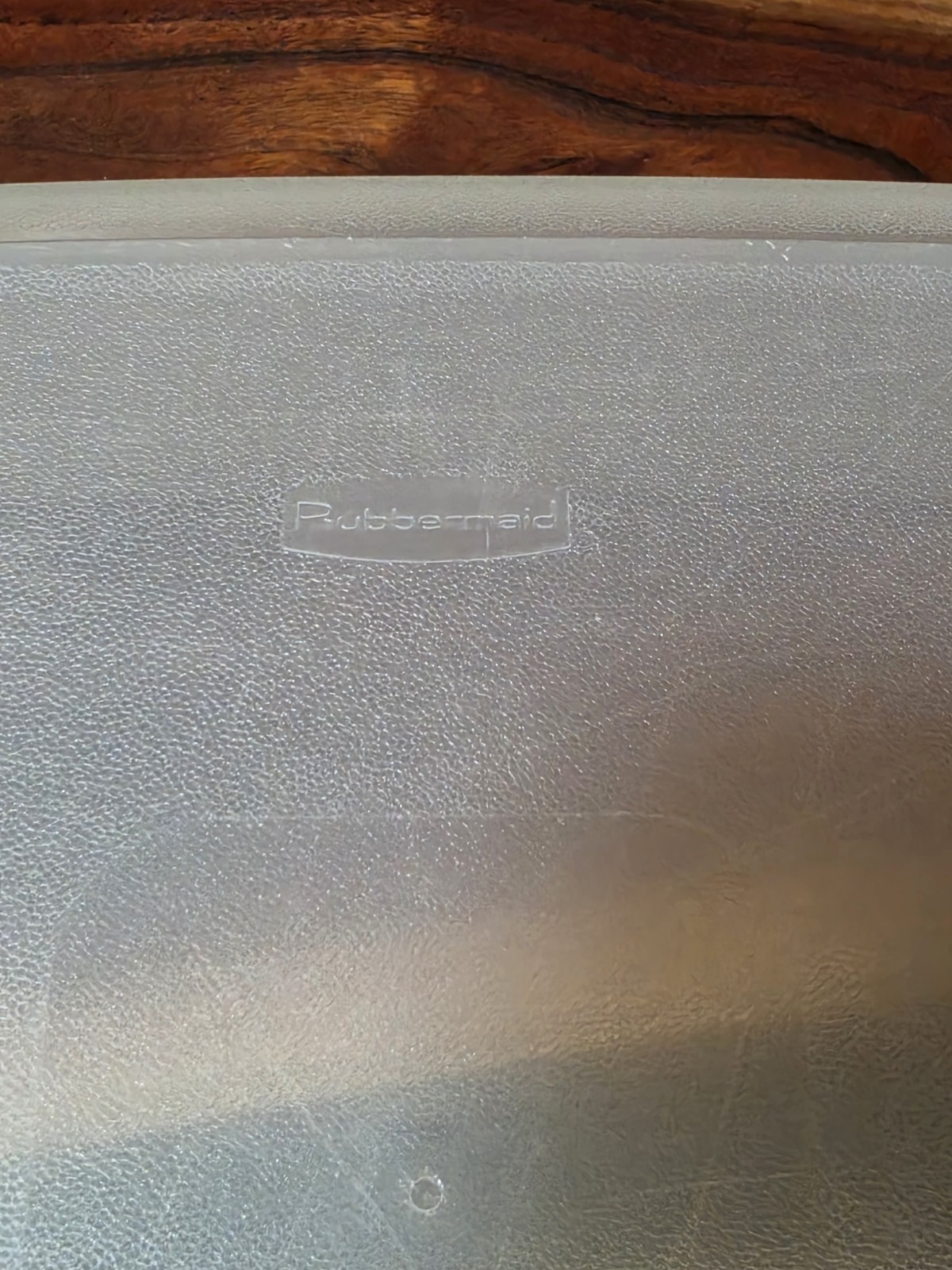 Vintage Rubbermaid Servin Saver #7 Rectangle 17 Cup Container Sheer w/Almond Lid
