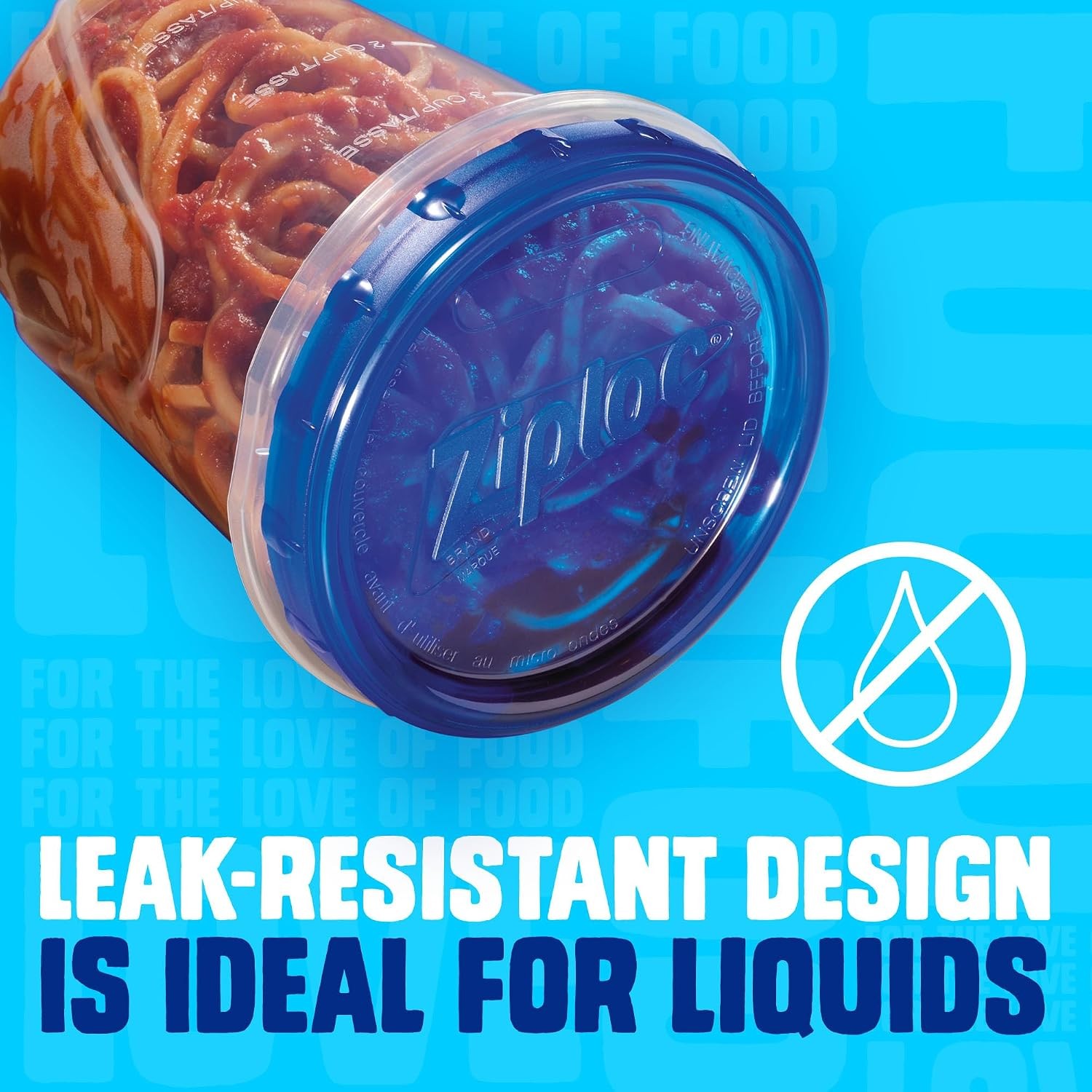 Ziploc Twist n Lock Food Storage Containers 4 Cup Medium Round Leak Resistant