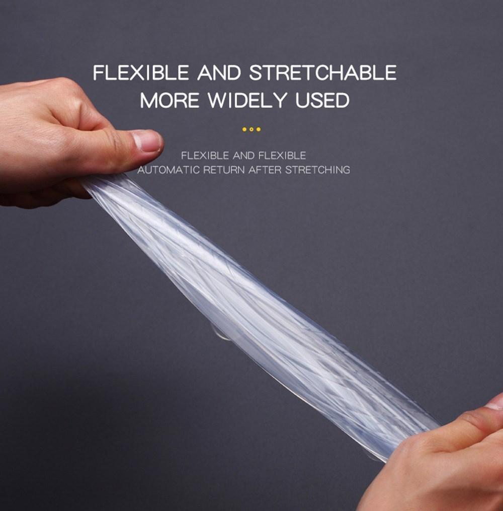 6pcs Stretchable Silicone Lids – Reusable, Universal Fit, Microwave Safe