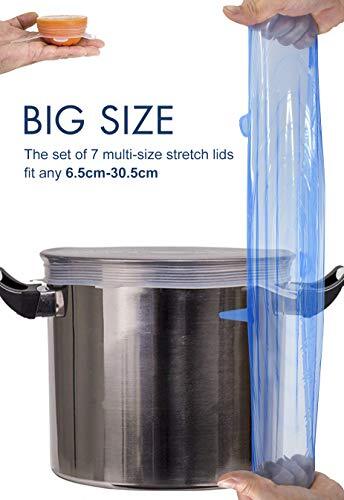Silicone Stretch Lids 14 Pc 2Pcs XXL Size up to 9.8” Diameter,7 Different Sizes
