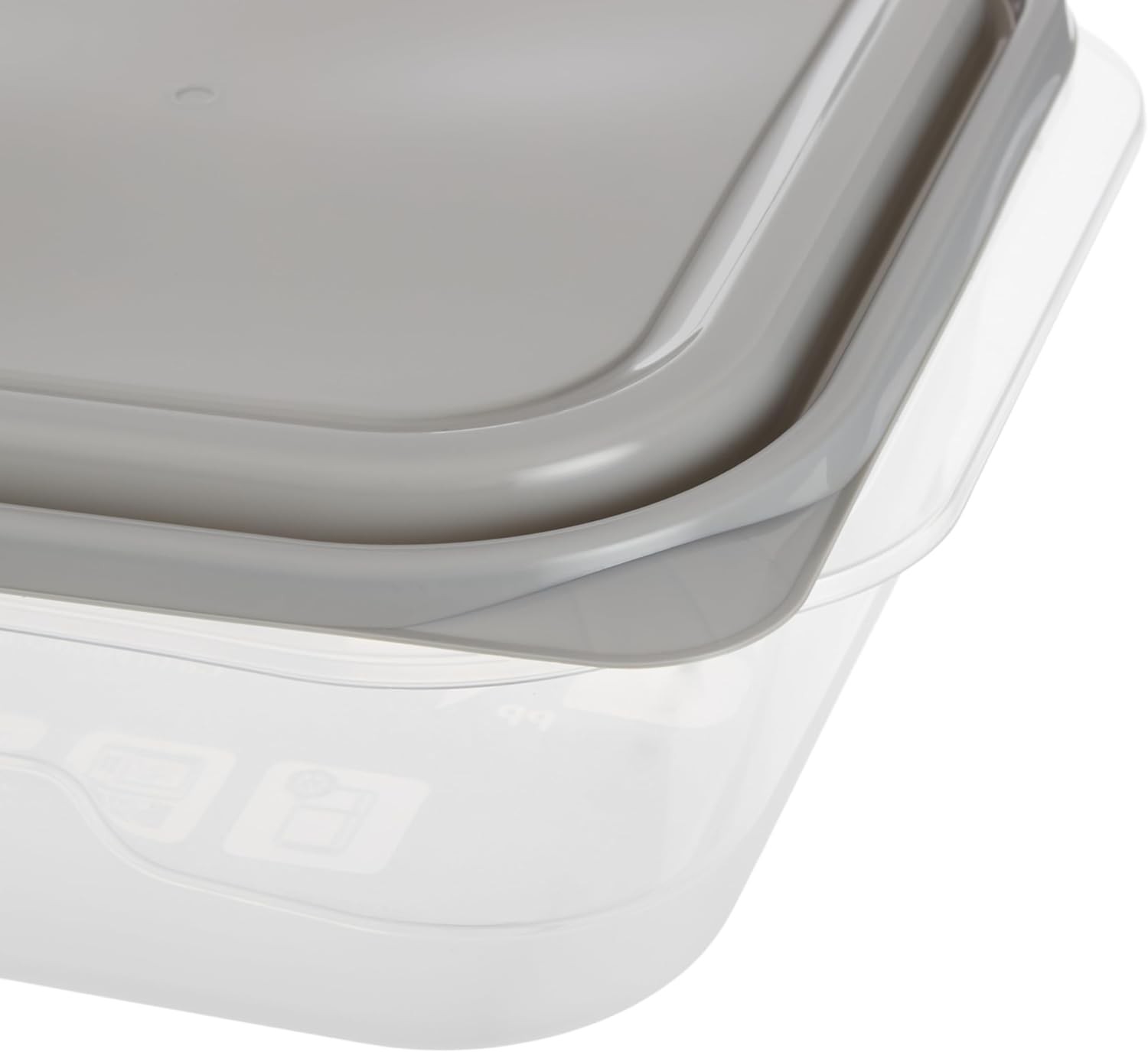 EveryWare Extra Large Square Food Storage Container, 2 Pack, BPA Free