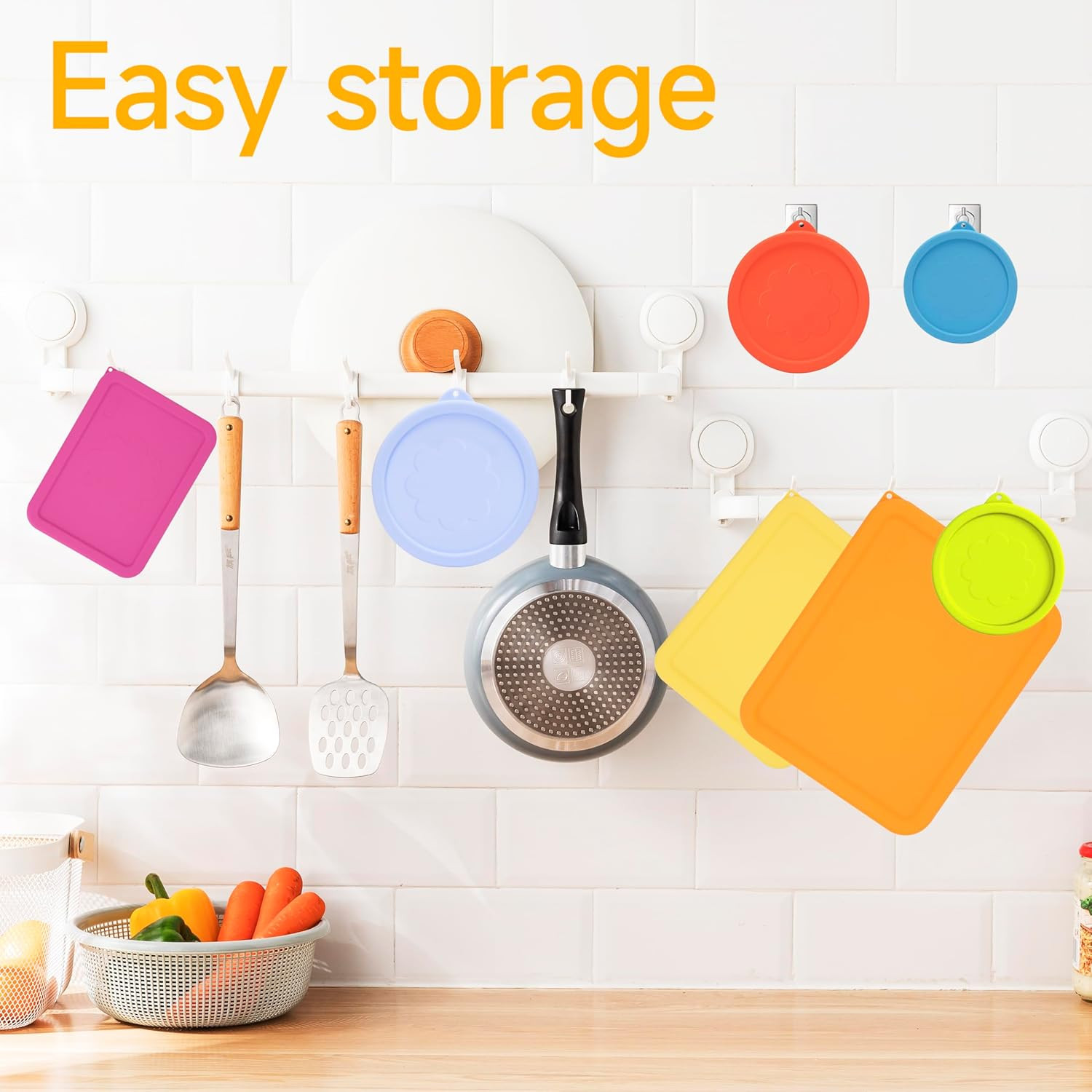 11 Cup Rectangle Silicone Storage Cover Lids Replacement for Pyrex 7212-PC Glass