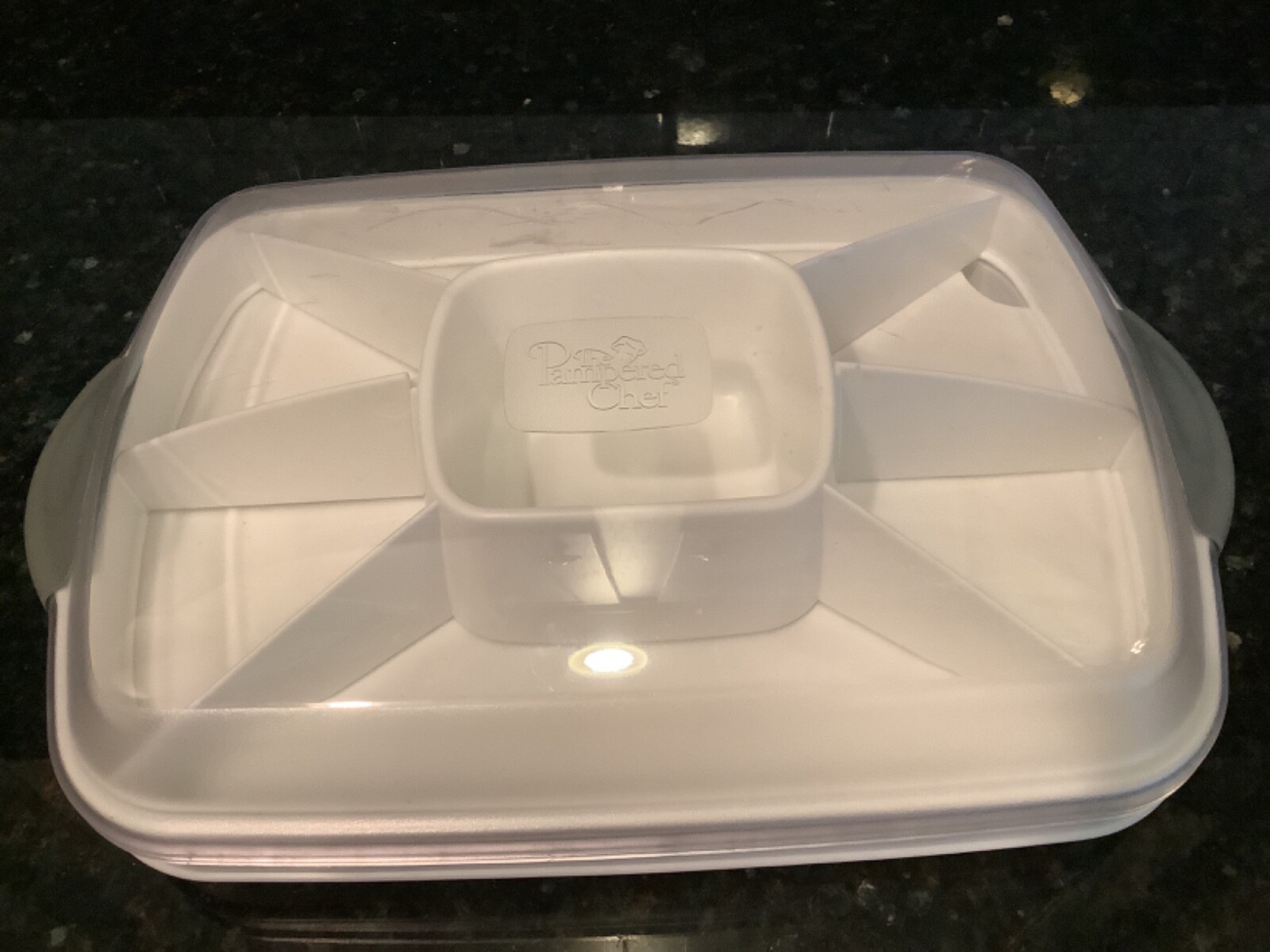 LARGE PAMPERED CHEF Chillzanne Rectangle Server