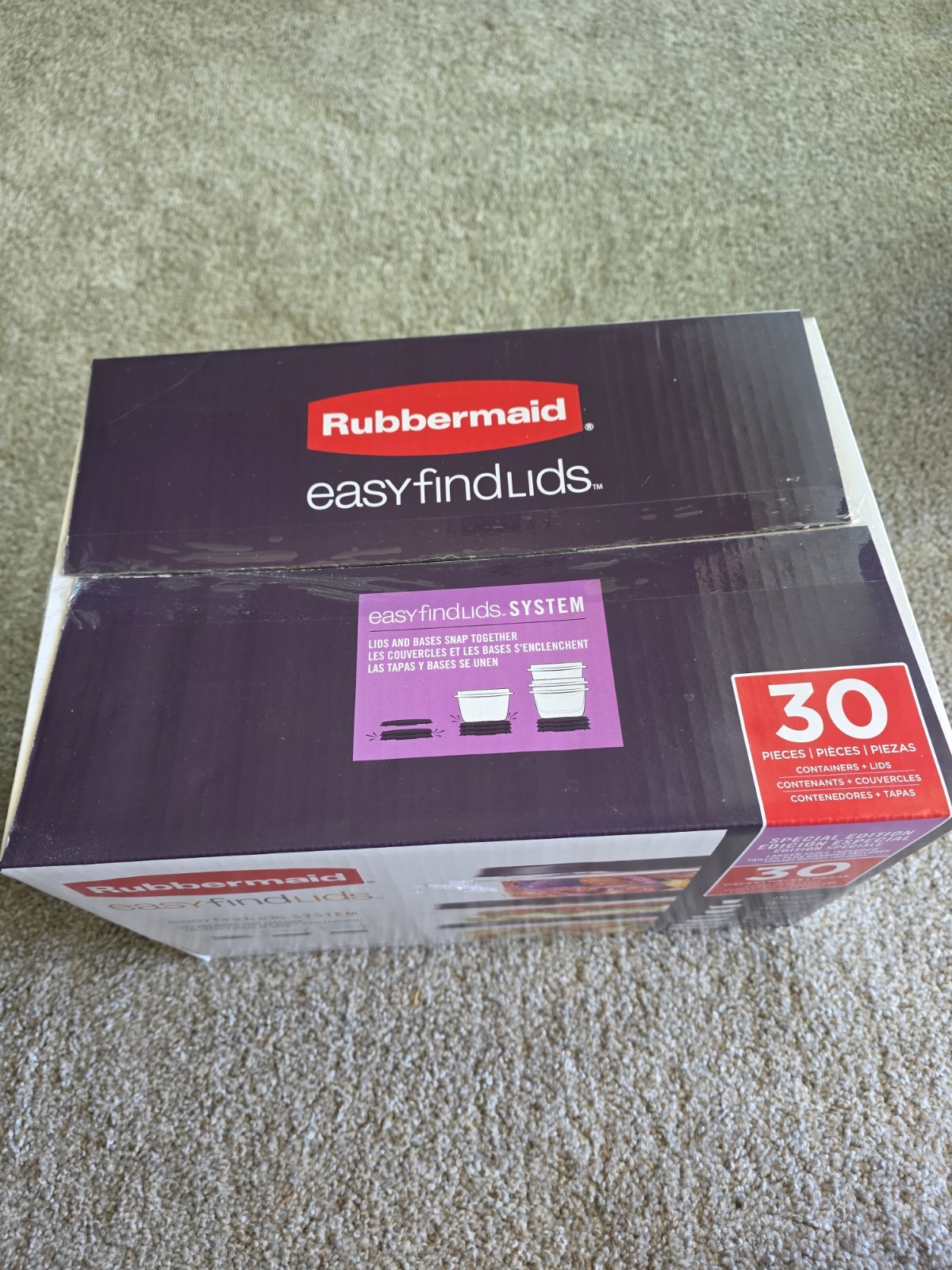 Rubbermaid 30pc Food Storage Set with Easy Find Lids – LIMITED EDITION AMETHYST