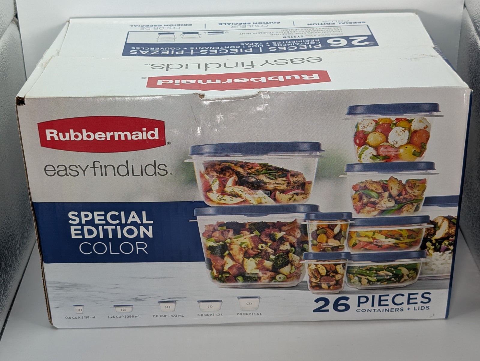 Rubbermaid Storage Containers 26 Pieces Easy Find Lids Special Edition Color