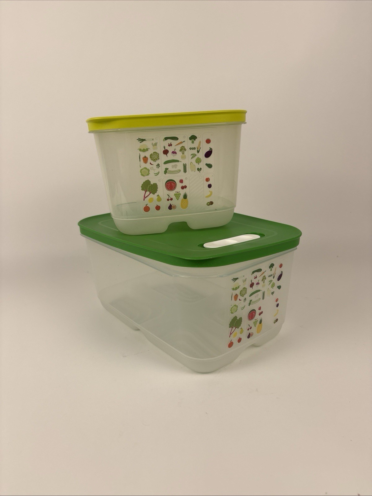 Tupperware Ventsmart Container Lot 2 Pc 7.3L & 4.4L Produce Storage BPA Free