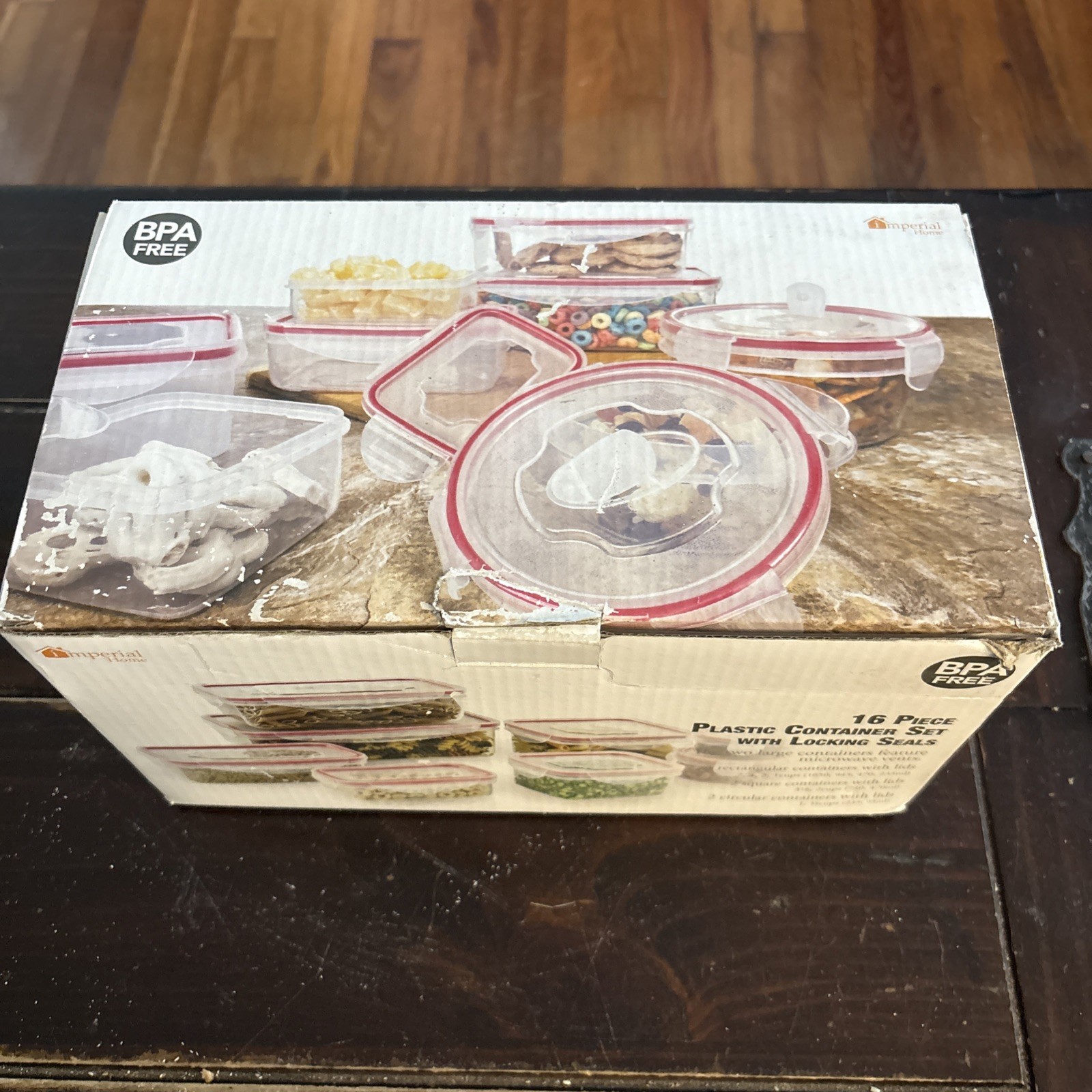 Imperial Home Plastic Food Containers Set With Air Tight Locking Lids
