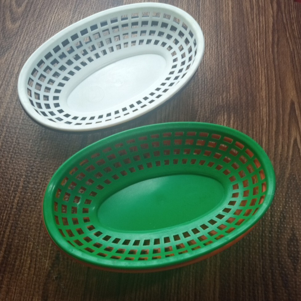 INGRID Plastic 9 1/4″ × 6 1/8″ FOOD Baskets Multicolor