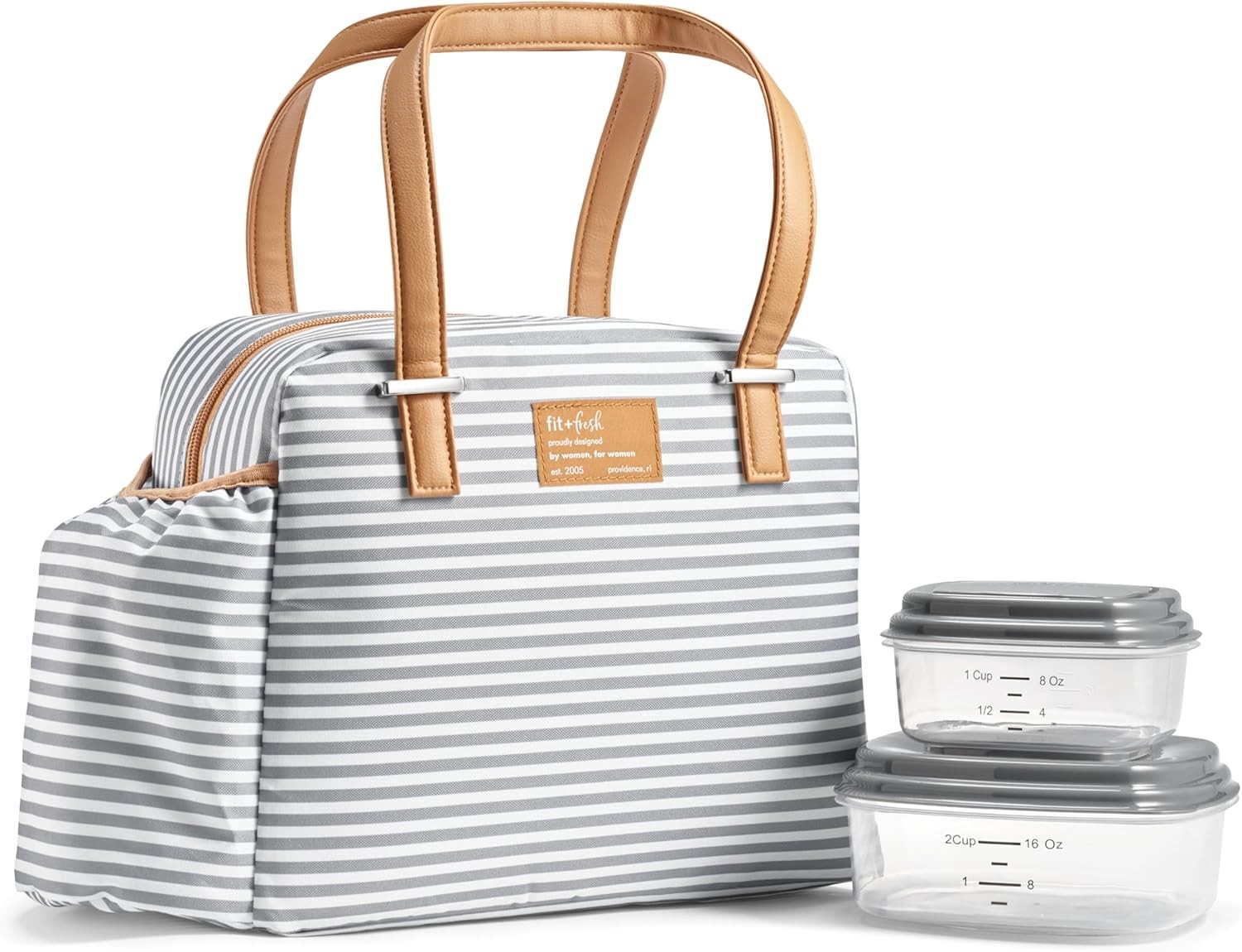 Fit & Fresh Insulated Leakproof & Stain-Resistant Large Lunch Box For Women With