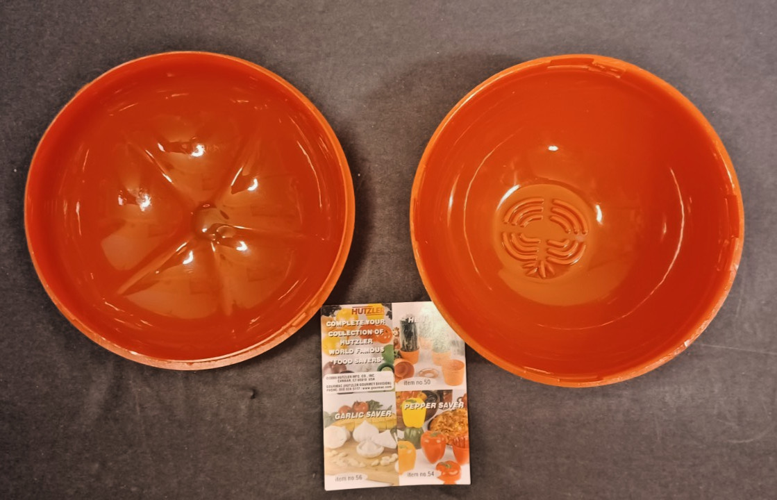 2009 Hutzler Tomato Saver NEW and 2011 Hutzler Onion Keeper Pre-Owned SET OF TWO