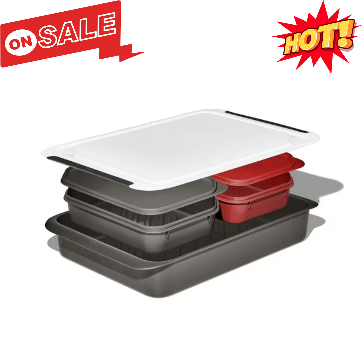 OXO Softworks Grilling Prep Food Storage Carry System Outdoor BBQ Organizer