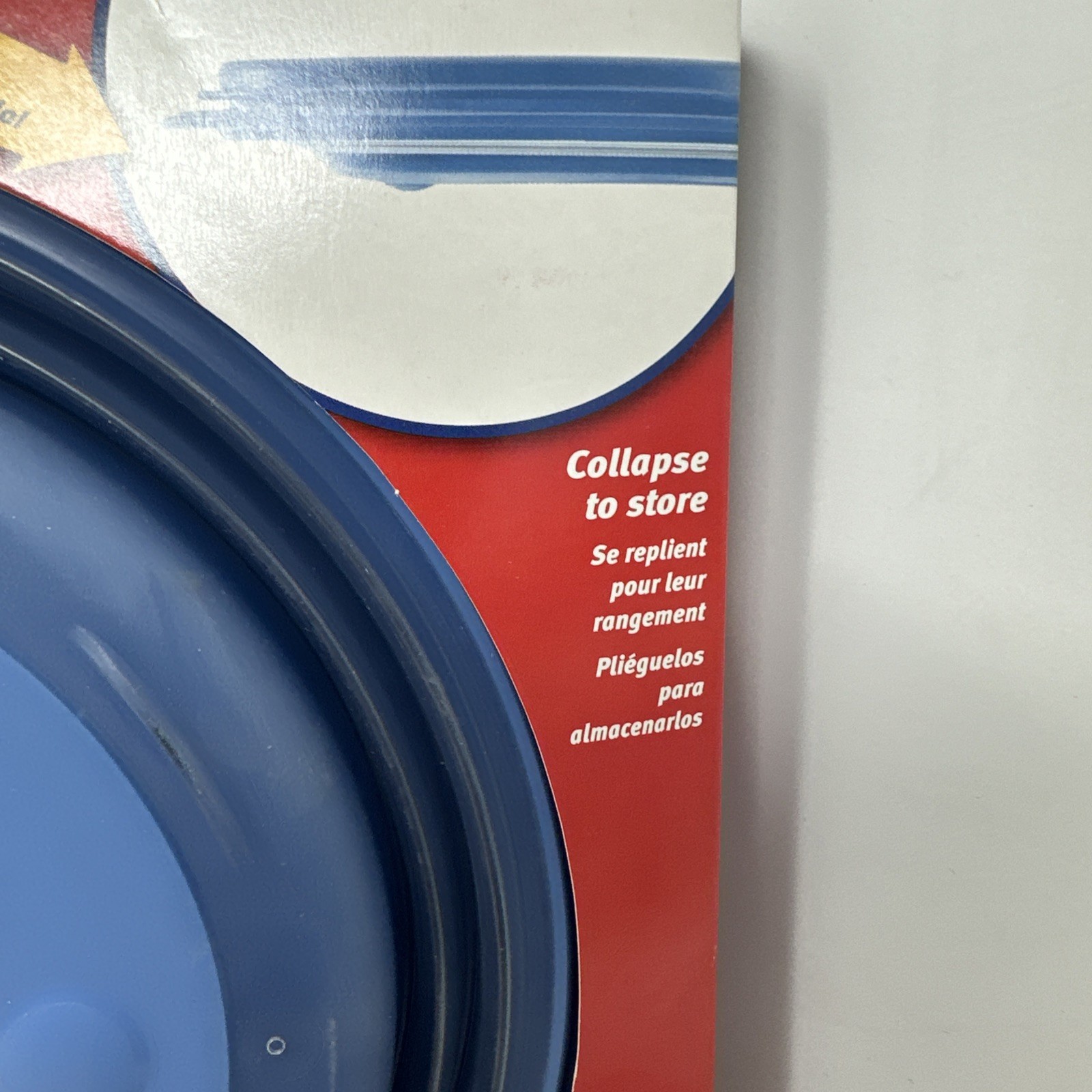 Rubbermaid COLLAPSIBLE 4 Cup Food Storage Container Blue Bowl Lid Vintage RARE