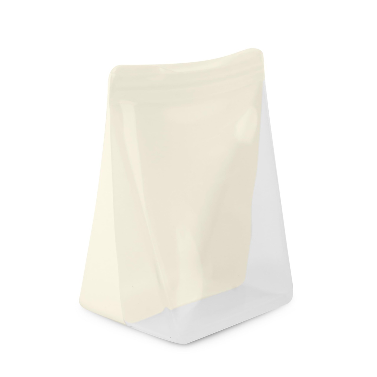 Porter Silicone Reusable Storage Bag, Sandwich (36oz Stand-Up), Cream, Food S…