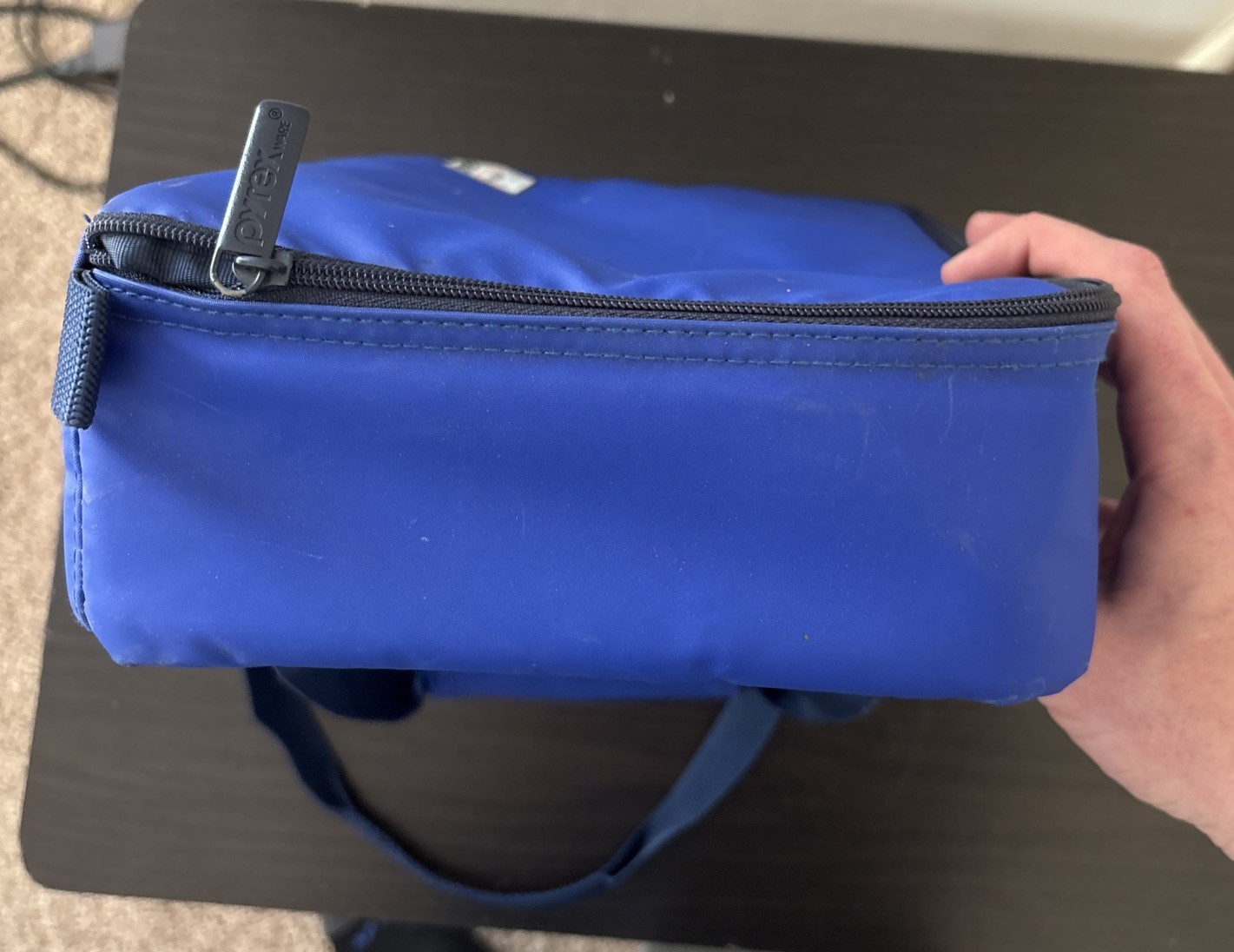 Pyrex Portables Casserole Carrier The Way To Go Bag Blue Bag Only 14×8.5×3