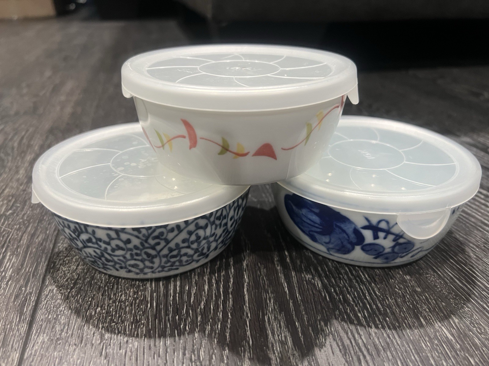 Oriental Japanese Style Porcelain Food Container Sets