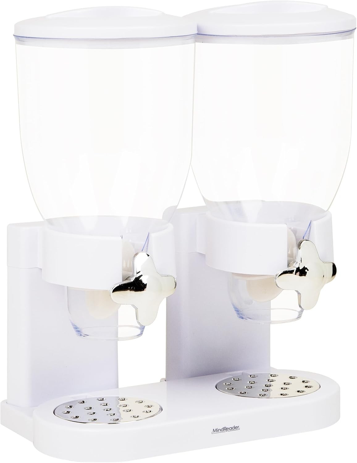 Double Dry Food Dispenser 2 x 3.5L Countertop Containers Cereal Granola Candy