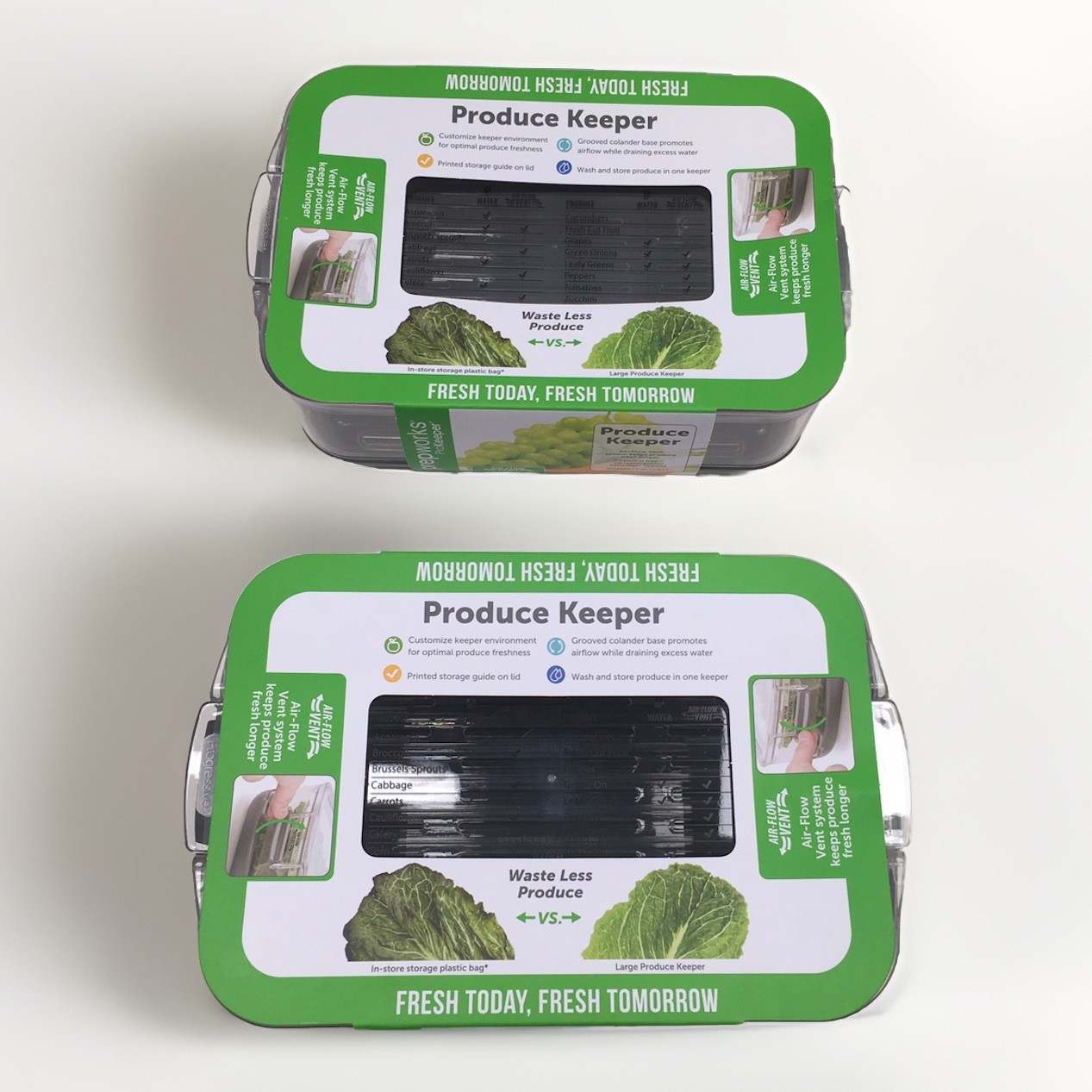 Prepworks ProKeeper 3qt Produce Keeper Storage Container LOT OF 2