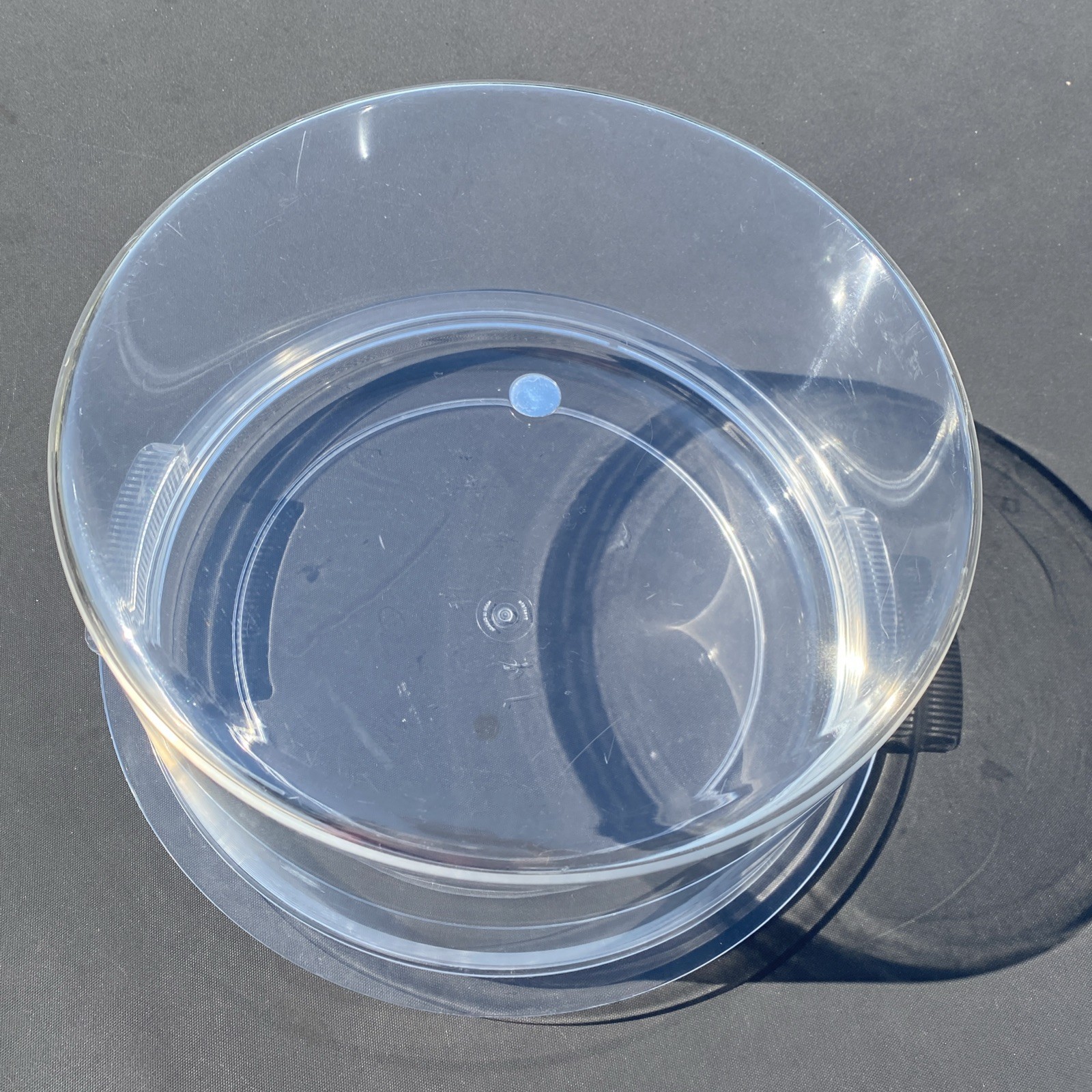 Precidio ~Clear ~Cake~Dessert~Container~Melamine~Plate With Dome~Round~Durable