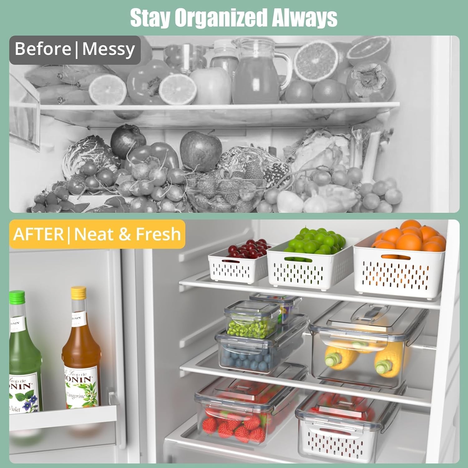 Multi-Functional Airtight Food Containers – Perfect for Fruits, Meals & Snacks