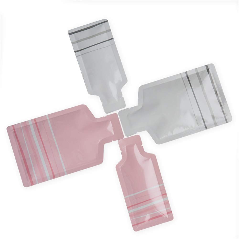 Bottle Shape Open Top Aluminum Foil Pouch Package Bag with Tear Notch Portabl…