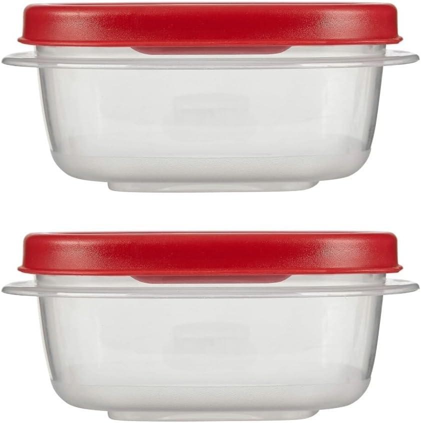 4 Pack Airtight Food Storage Containers Snack Prep Leakproof Stackable BPA Free