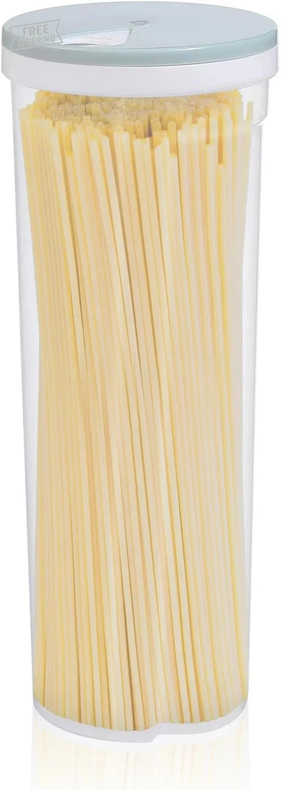 Plastic Tall Food Storage Spaghetti Noodle Pasta Container with Locking Lid Clea