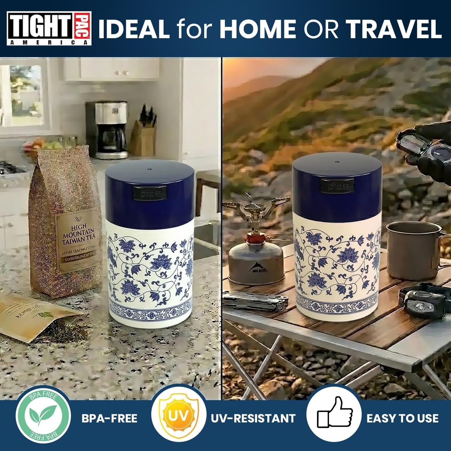 BPA-Free Vacuum-Sealed Tea Container: 6 Oz Capacity, Durable & Stylish