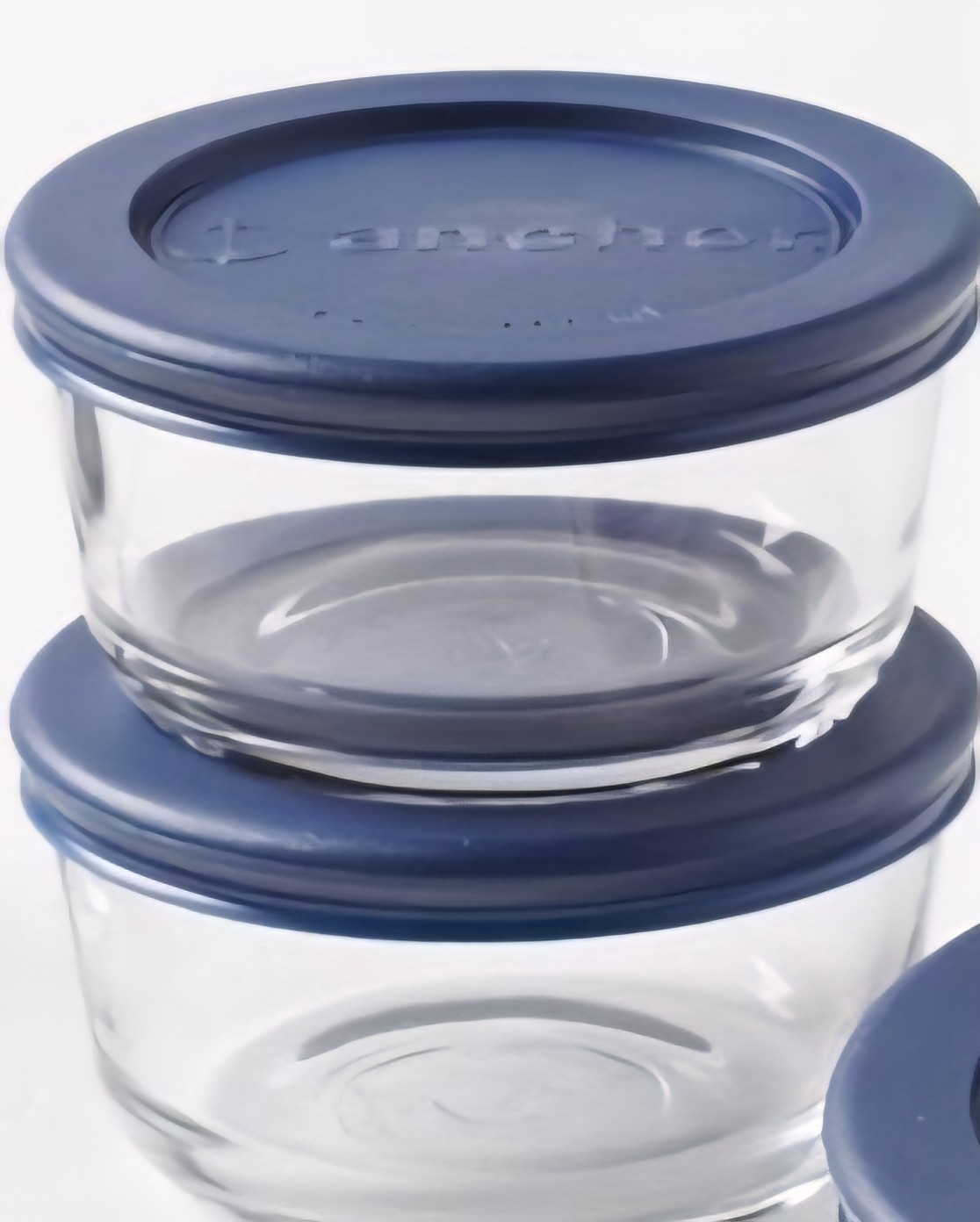 8-pcs Anchor Hocking Glass Containers with Lids 1 x 6 Cups 1 x 3 Cups 2 x 1 Cup