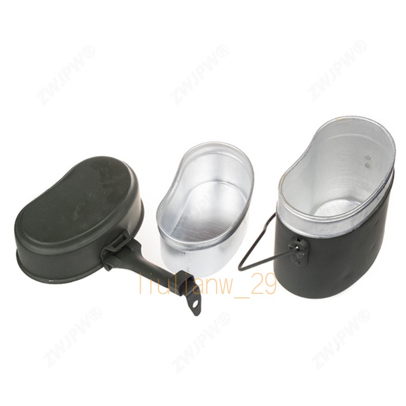 Bento Lunch Box Set German Army Mess Kit Camping Picnic Outdoor Travel