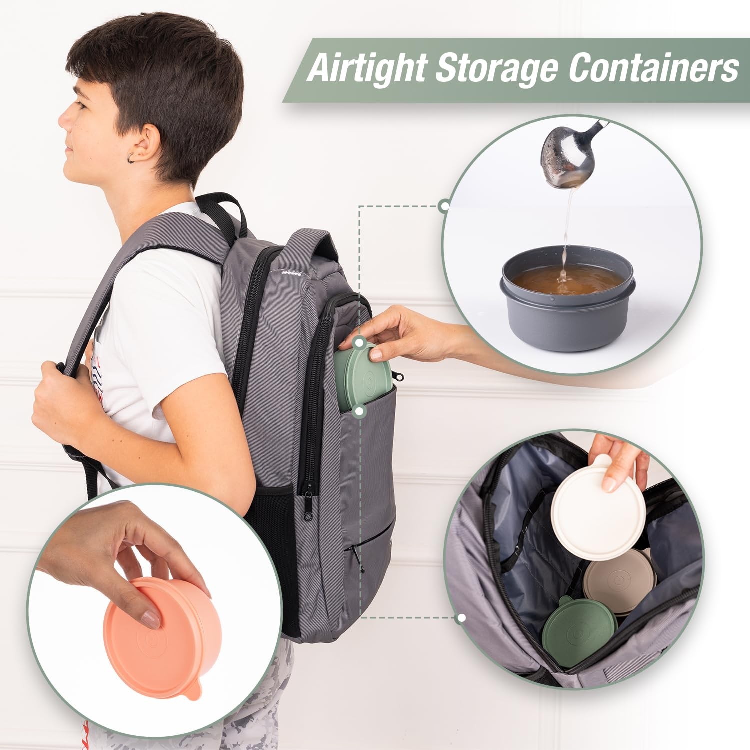 9 Oz Small Round Food Storage Containers With Lids Set Of 10 Airtight Leakproof