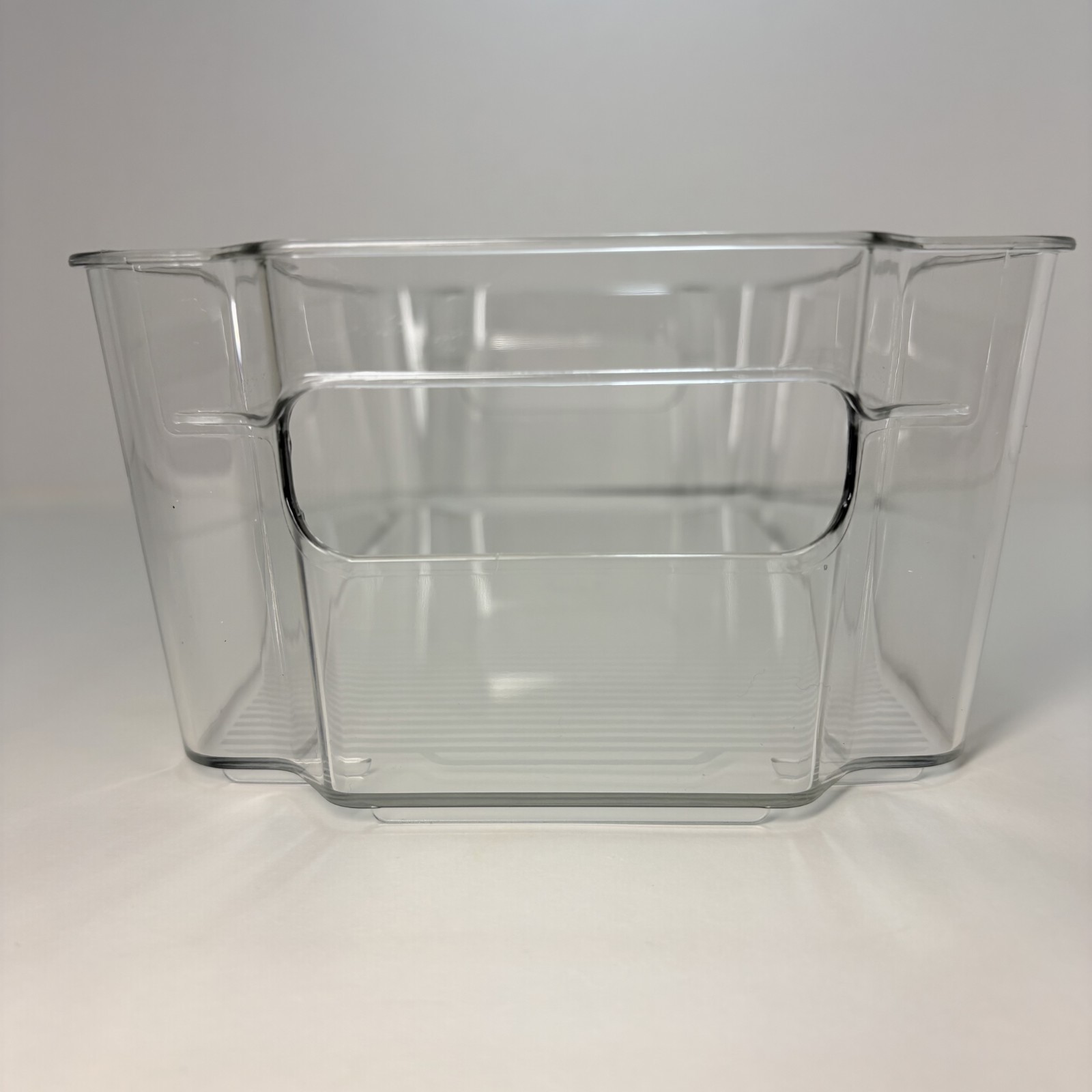 Honey-Can-Do Set of 8 Clear BPA-Free Plastic Stackable Fridge Organizer Bins