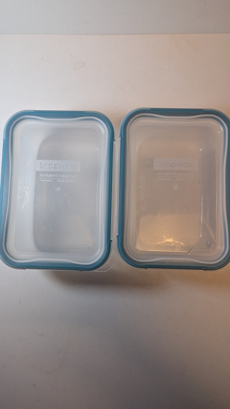 3 Snapware Containers Two 3 Cup (.7 L) One 5 Cup (1.2 L)
