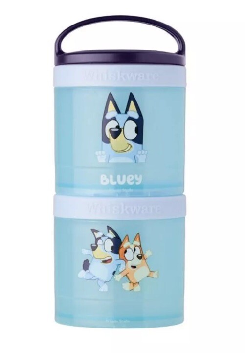 New Bluey 2 Stackable Snack Cups Container for Kids Bluey Bingo