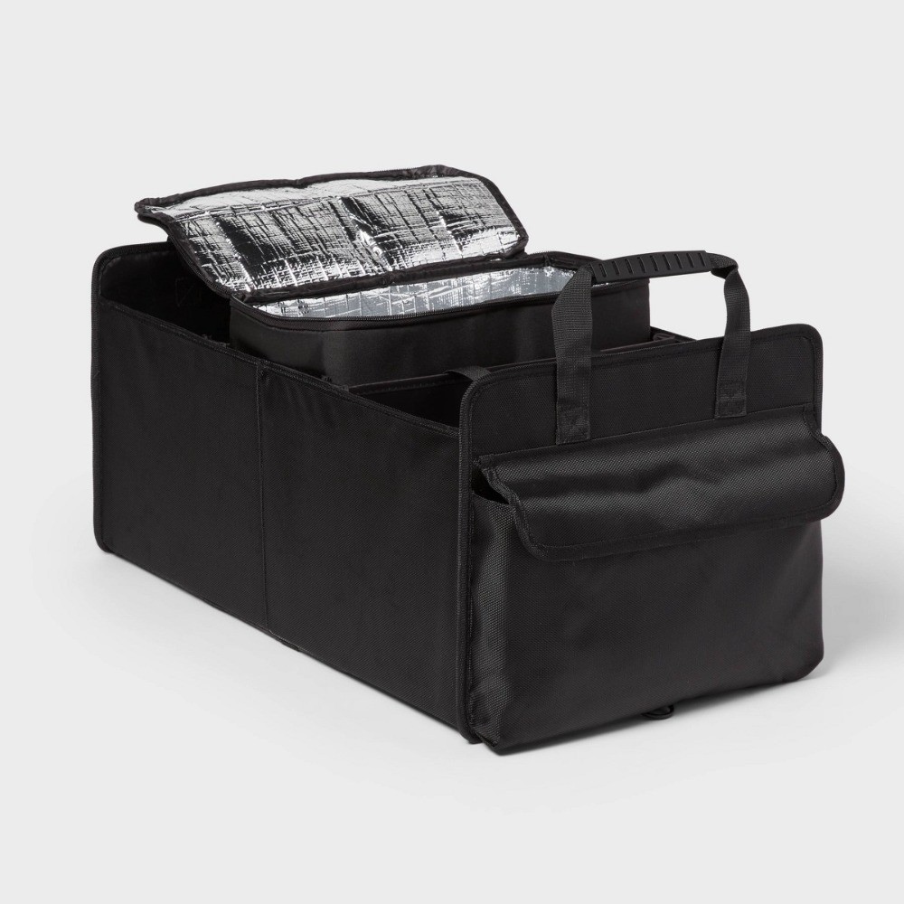 Fast delivery-Large Transportable Storage with Cooler Container Black