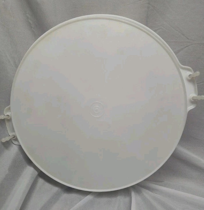 Vintage Tupperware Divided Veggie Tray Carrier with Lid & Handle White 405-1