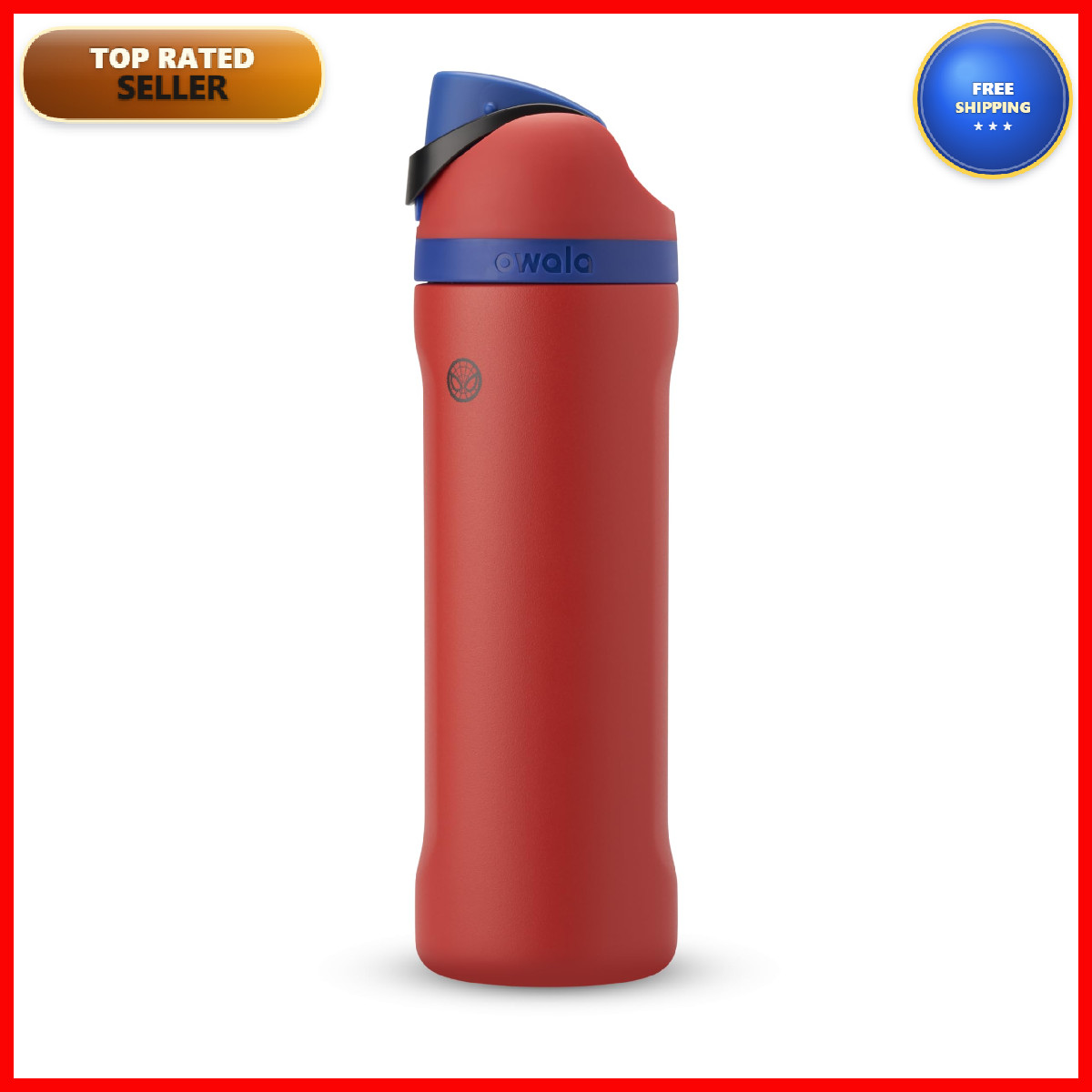 Owala Marvel Freesip Insulated Stainless Steel Water Bottle Straw For Sports