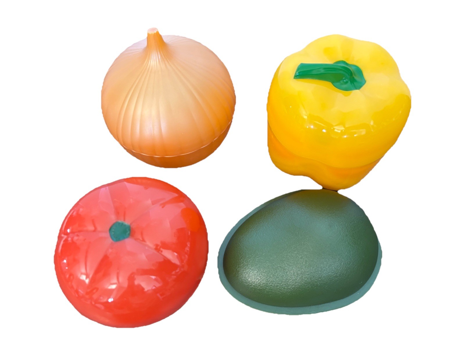 4 Hutzler Vegetable Food Storage Savers Onion Tomato Avocado Bell Pepper Keeper