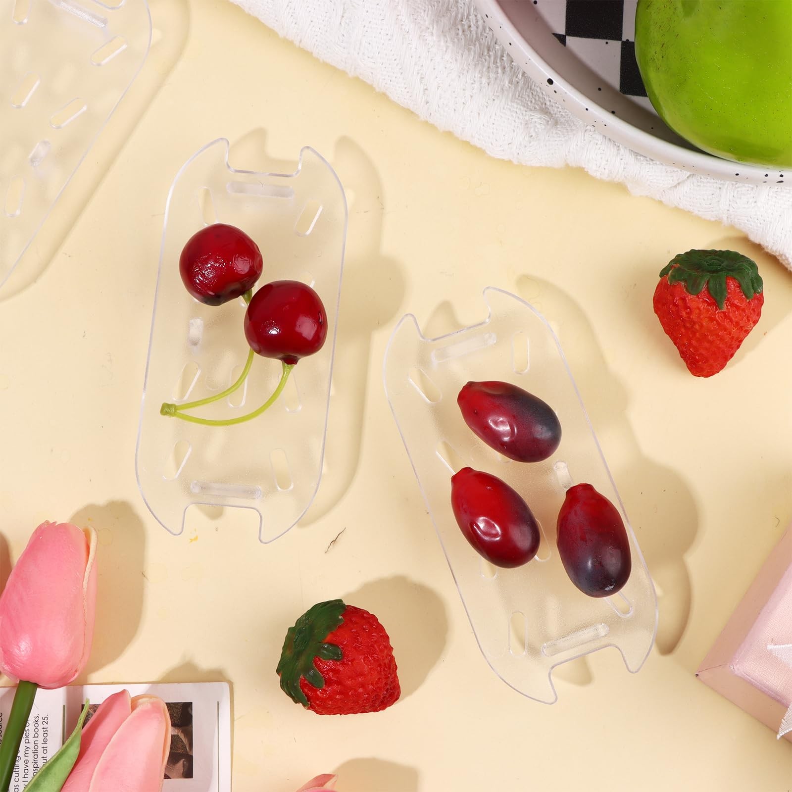 12 PCS Clear Plastic Drain Shelf for 1/9 Size Food Pan – Acrylic Grate Trays …