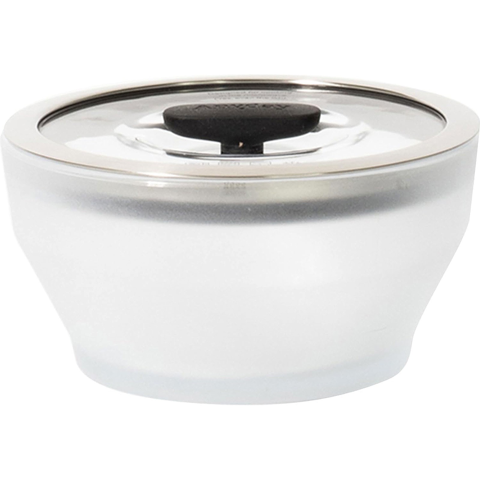Anyday 4-Cup Glass Microwave Container, Plastic-Free Deep, Frosted Black Sesame