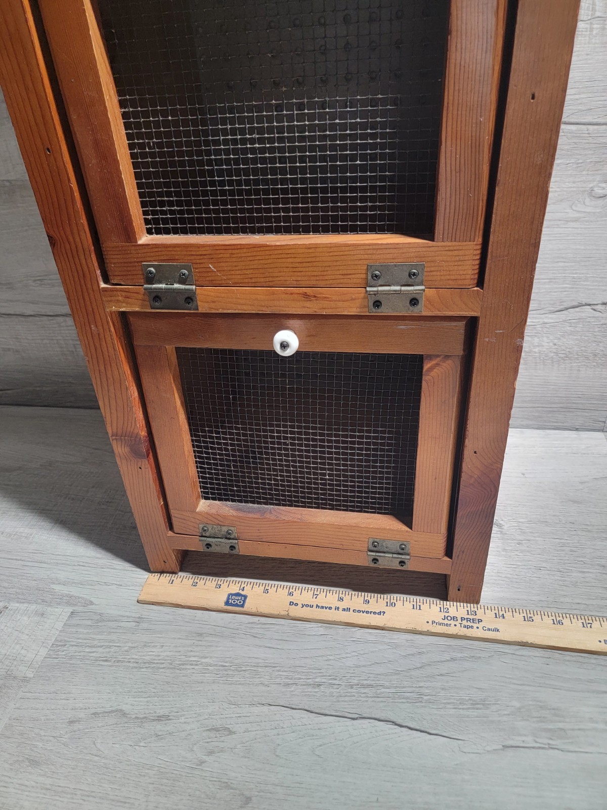 Vintage Rustic Farmhouse Wooden Potato Vegetable Storage Bin Jelly Cabinet