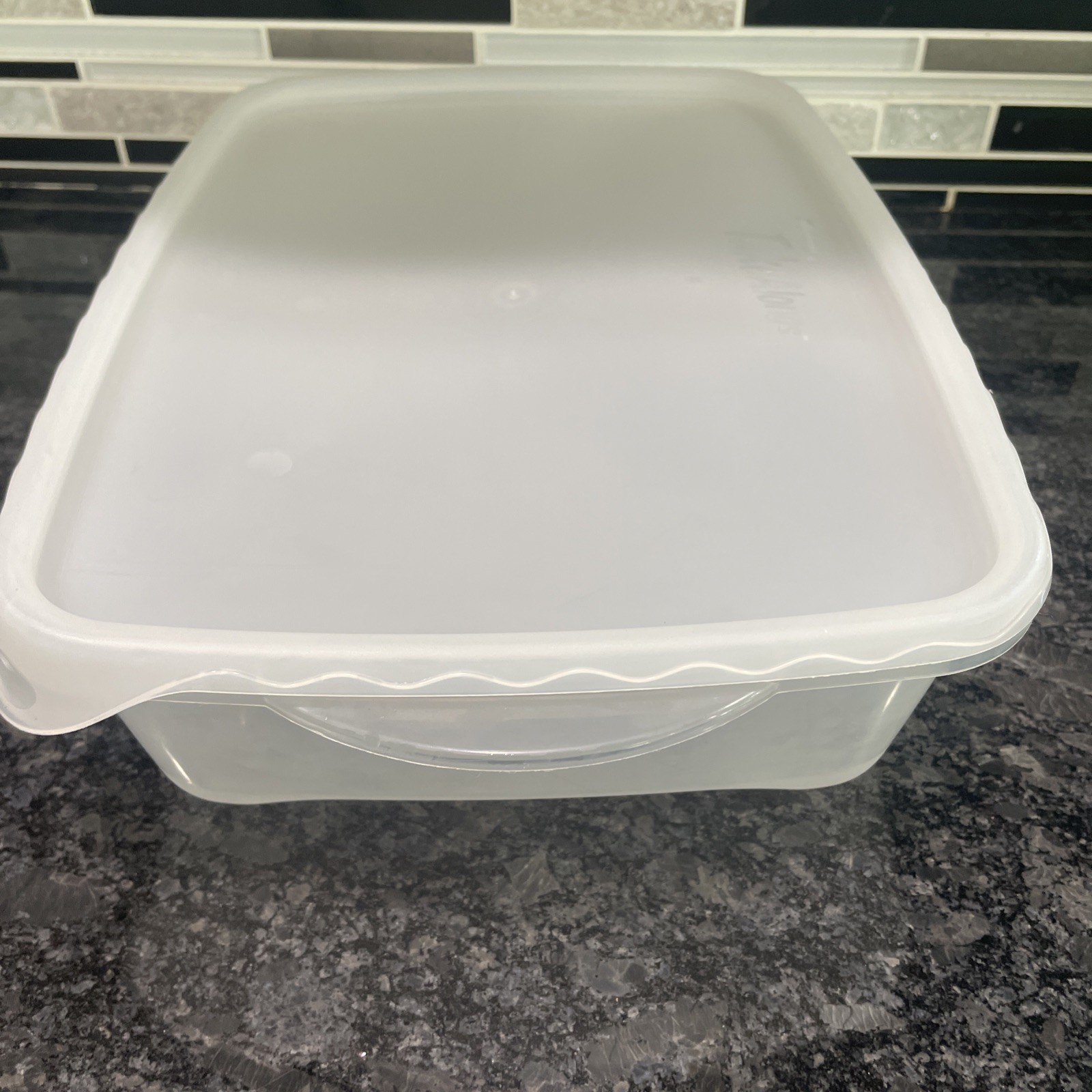 Vintage Rubbermaid Take Alongs #3 Food Storage Container 1 Gallon Clear Freezer