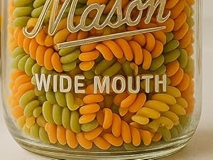 1 Gallon Glass Mason Jar with Airtight Wooden Lid, Wide Mouth Large Food Storage