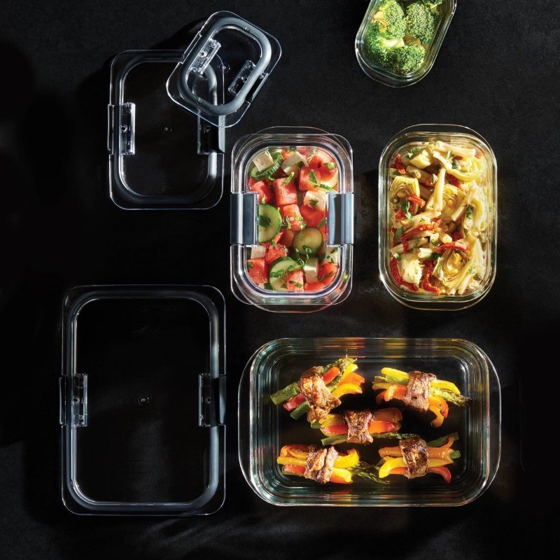 Rubbermaid 8 Cup/1.9 Liter Large Brilliance Glass: Microwave, Freezer &Oven Safe