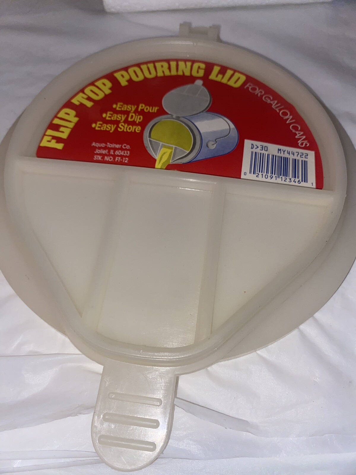 2 vintage Aqua-tainer plastic Flip top pouring lids for gallon cans easy pour