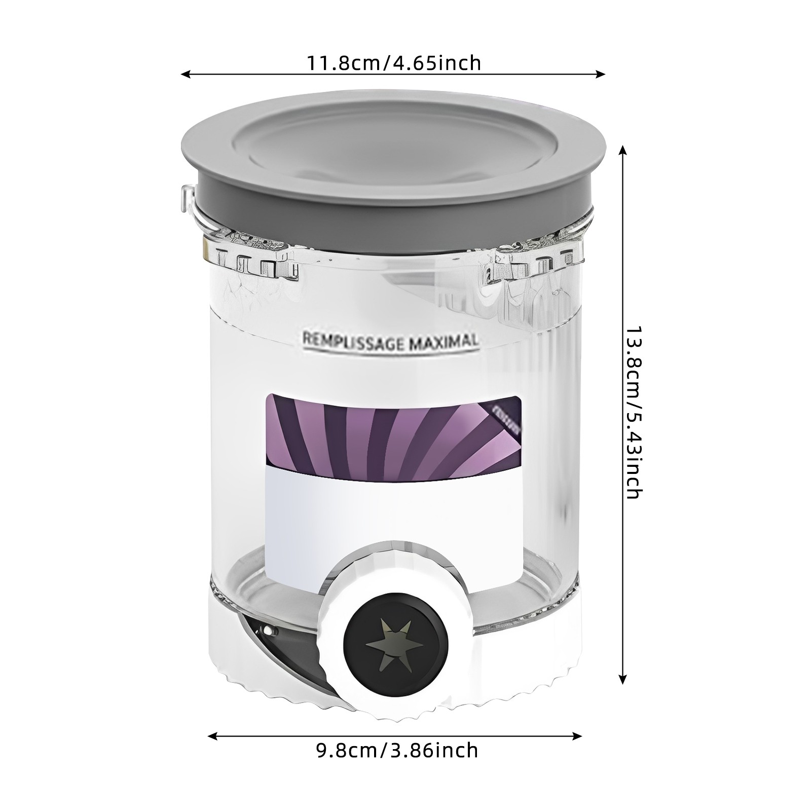 Cream Container for Home Ice Cream Makers, Cream Container, Ice Cream Container